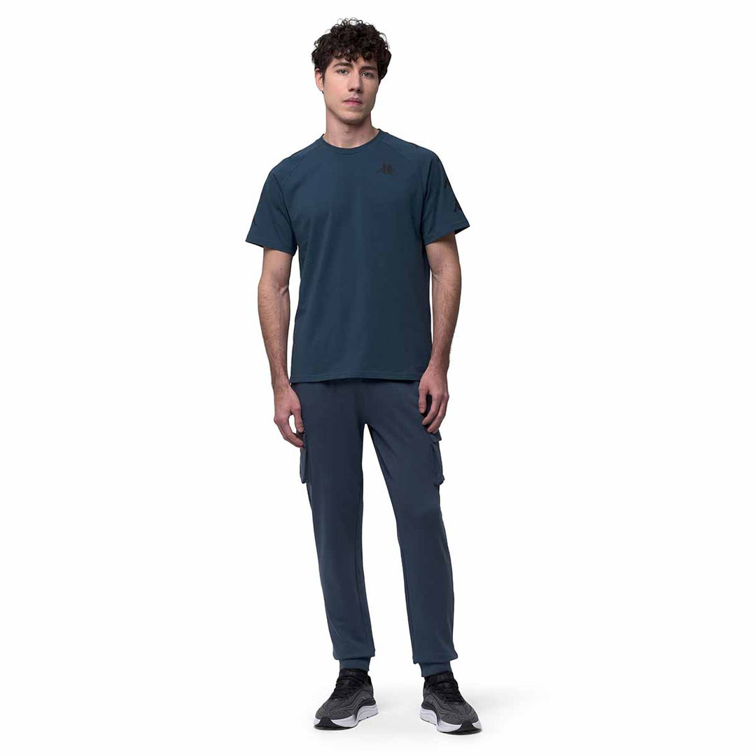 T-Shirt Gonni Bleu Homme main