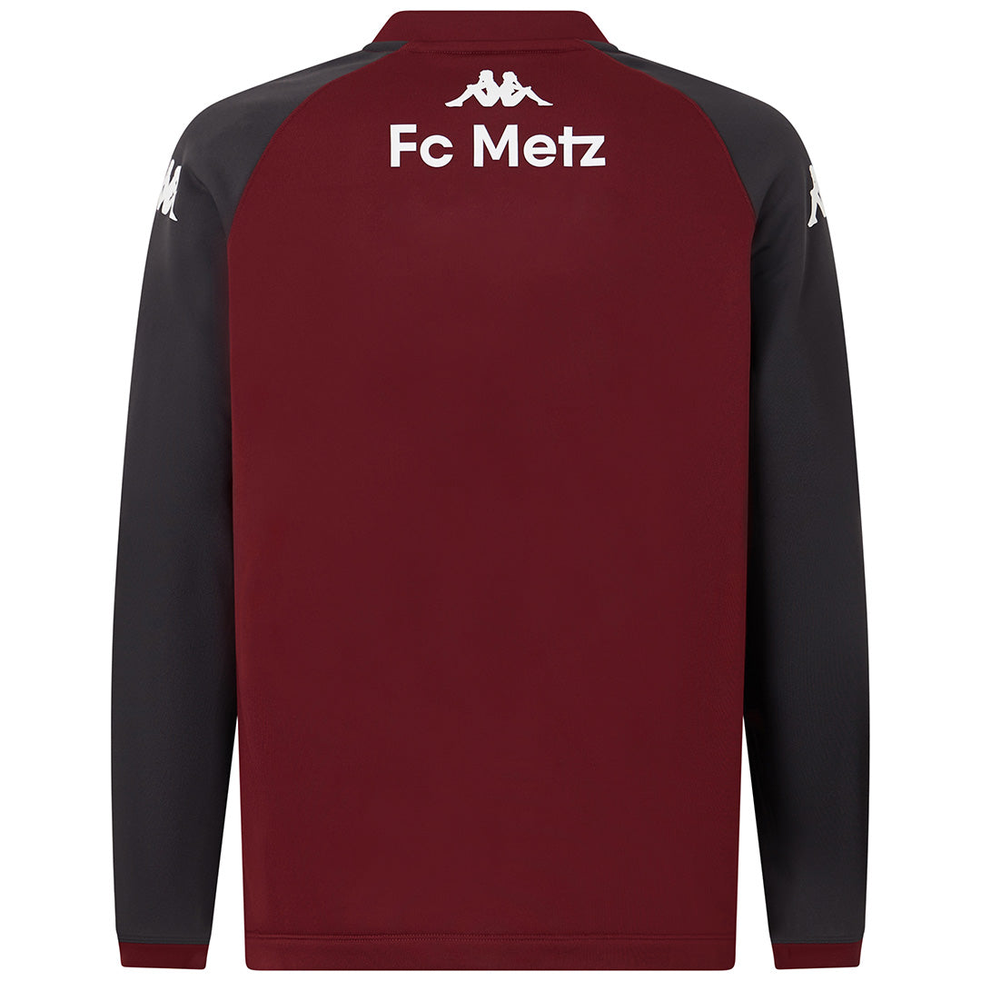 Sweatshirt Muzira Pro FC Metz 25/26 Grenat Homme main