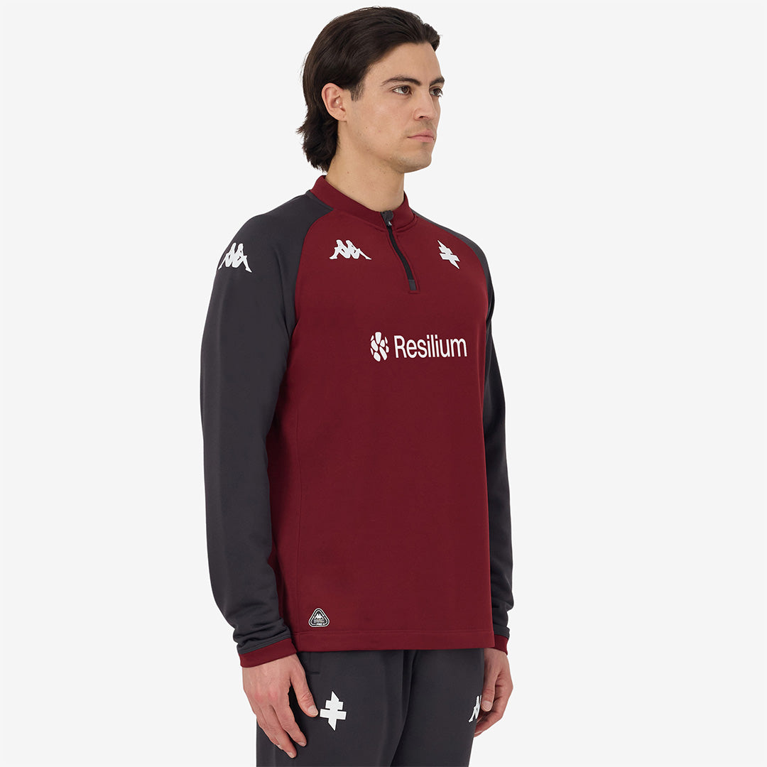 Sweatshirt Muzira Pro FC Metz 25/26 Grenat Homme main