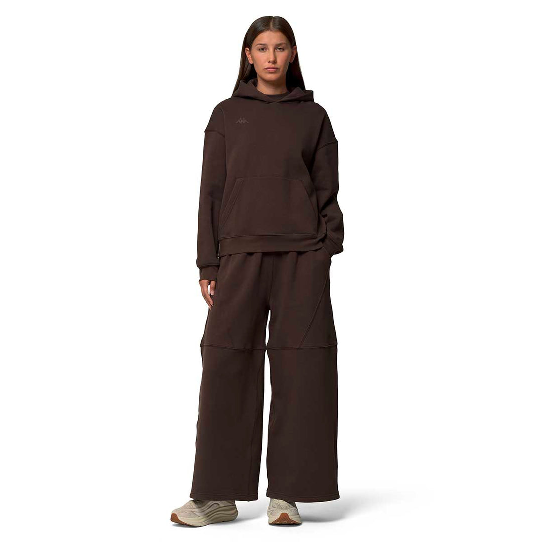 Hoodie Inova Marron Femme main