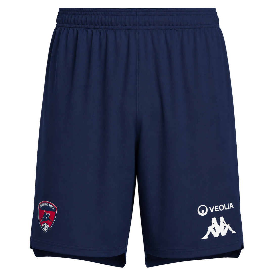 Short Kombat Ryder Home Clermont Foot 63 26/27 Bleu Enfant main