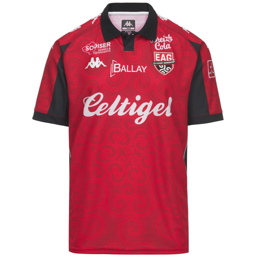 Maillot Meerolo Home EA Guingamp 26/27 Rouge Homme 02