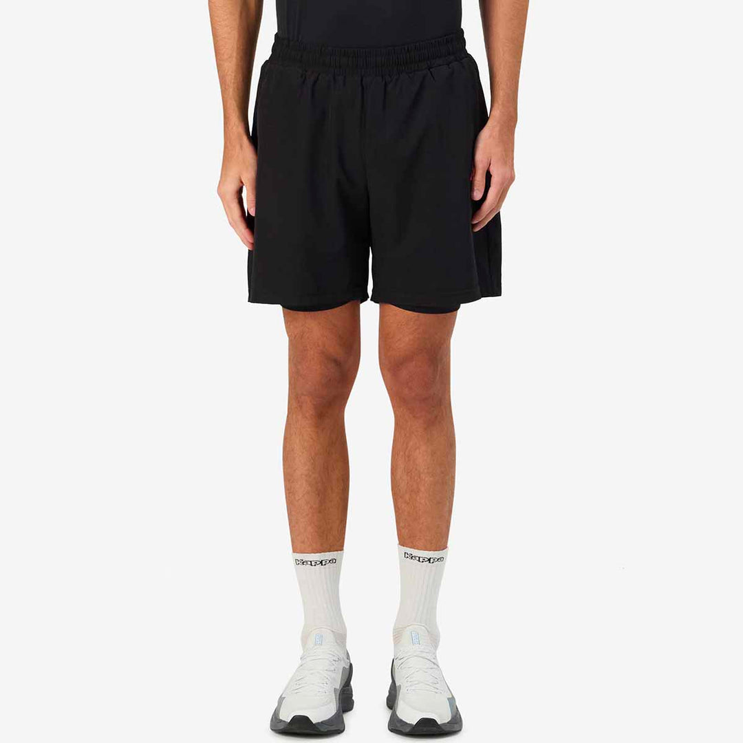 Short Kombat Fio Noir Homme main