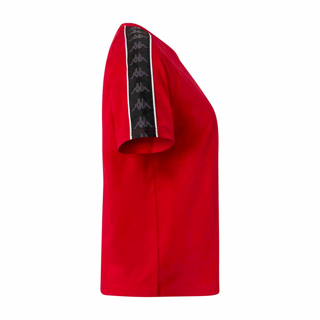 T-Shirt 222 Banda Adi Rouge Femme main