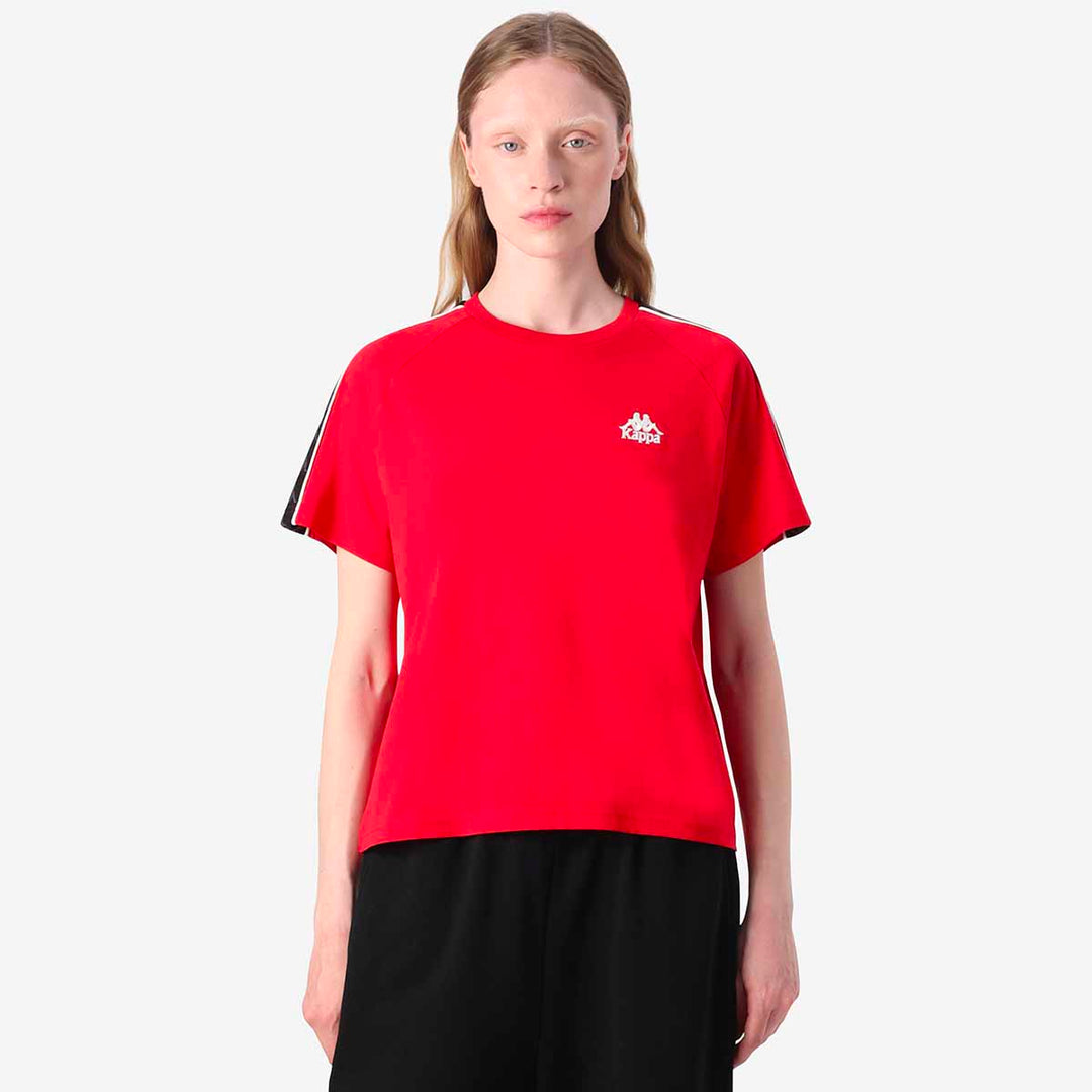 T-Shirt 222 Banda Adi Rouge Femme 00