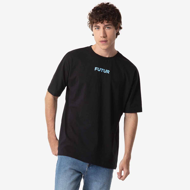 T-Shirt Muziki Kappa Futur Festival Noir Homme