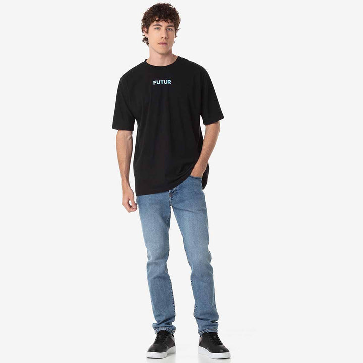 T-Shirt Muziki Kappa Futur Festival Noir Homme