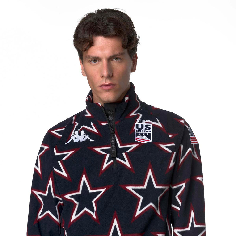 Sweatshirt 8Cento 818G US Ski Team Bleu Unisexe 02