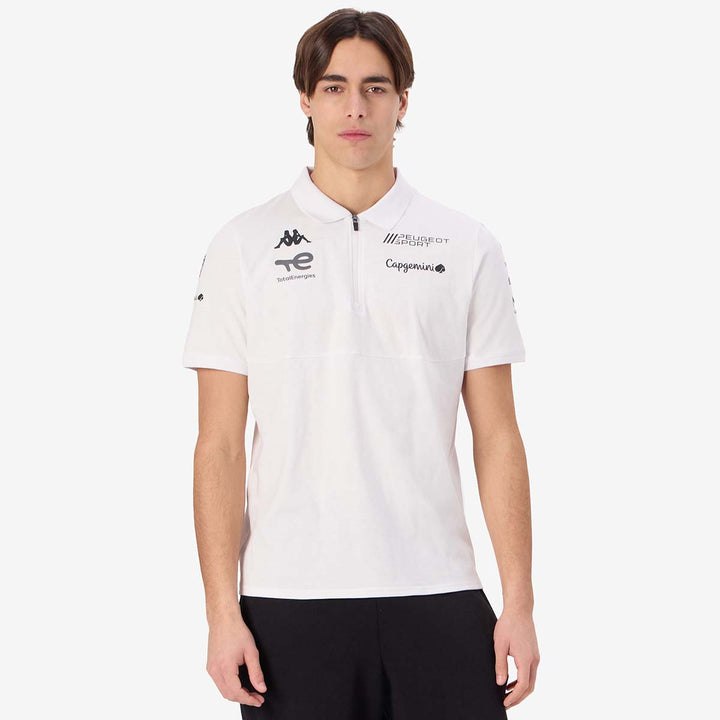 Polo Andrew Peugeot Sport 2025 Blanc Homme