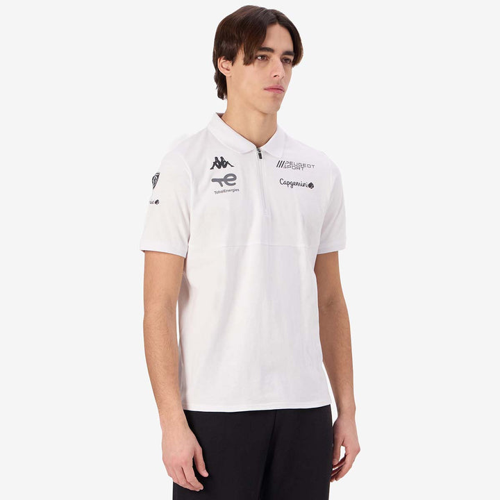 Polo Andrew Peugeot Sport 2025 Blanc Homme