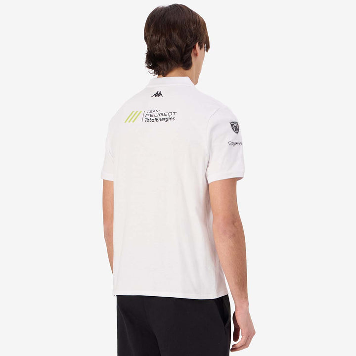 Polo Andrew Peugeot Sport 2025 Blanc Homme