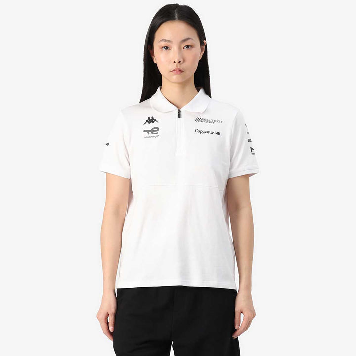 Polo Andrew Peugeot Sport 2025 Blanc Femme