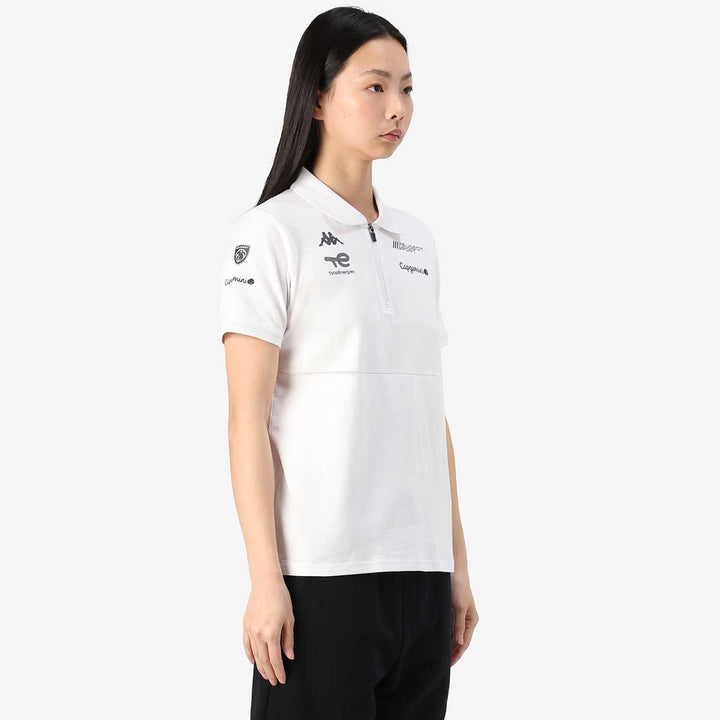 Polo Andrew Peugeot Sport 2025 Blanc Femme