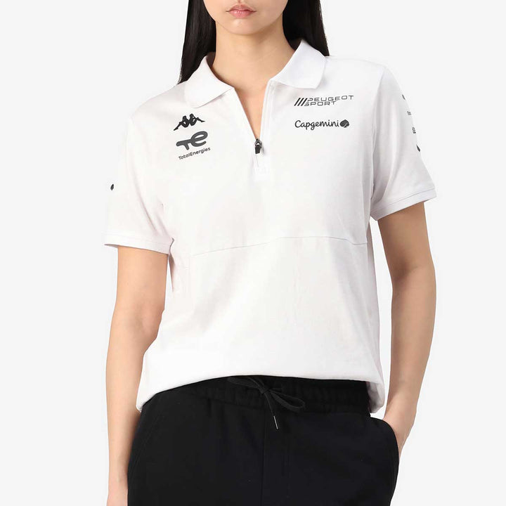 Polo Andrew Peugeot Sport 2025 Blanc Femme