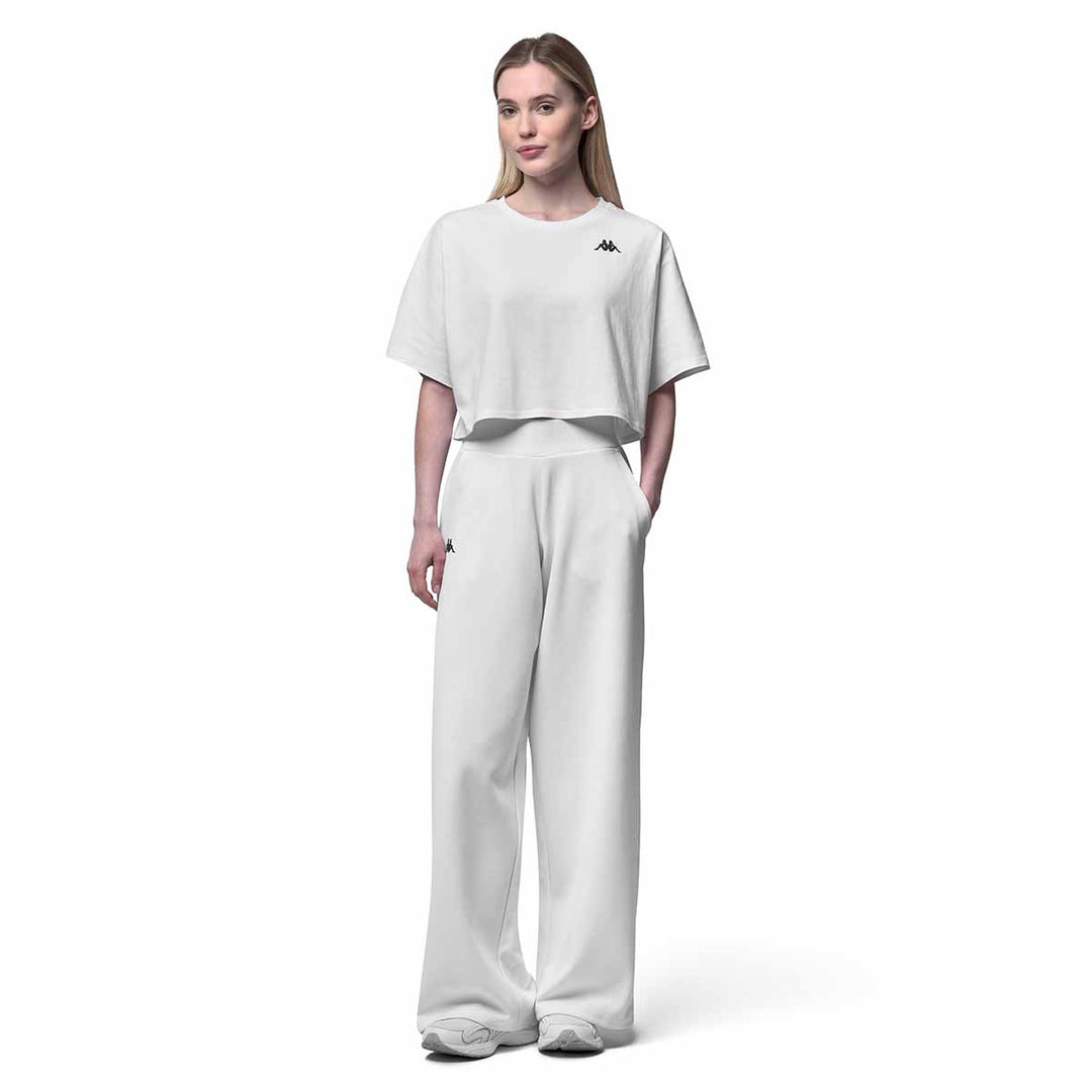 Pantalon Gefron Blanc Femme main