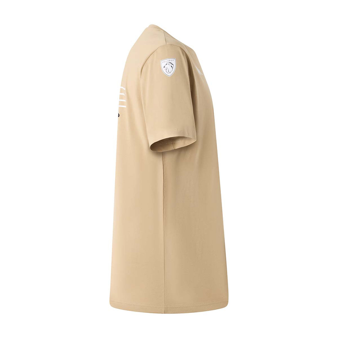 T-Shirt Allegraph Peugeot Sport 2025 Beige Homme main