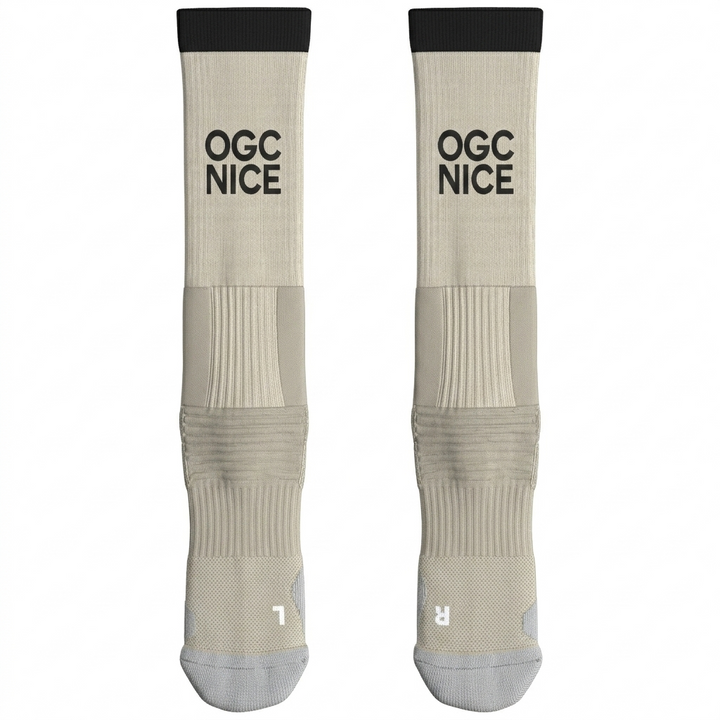 Chaussettes Moxsthin OGC Nice 26/27 Beige 1