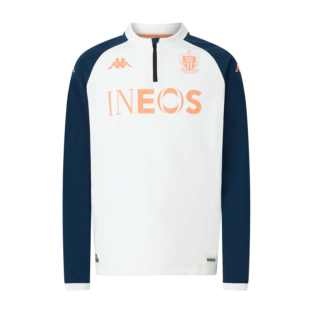 Sweatshirt Muzira Pro OGC Nice 25/26 Blanc Enfant 00