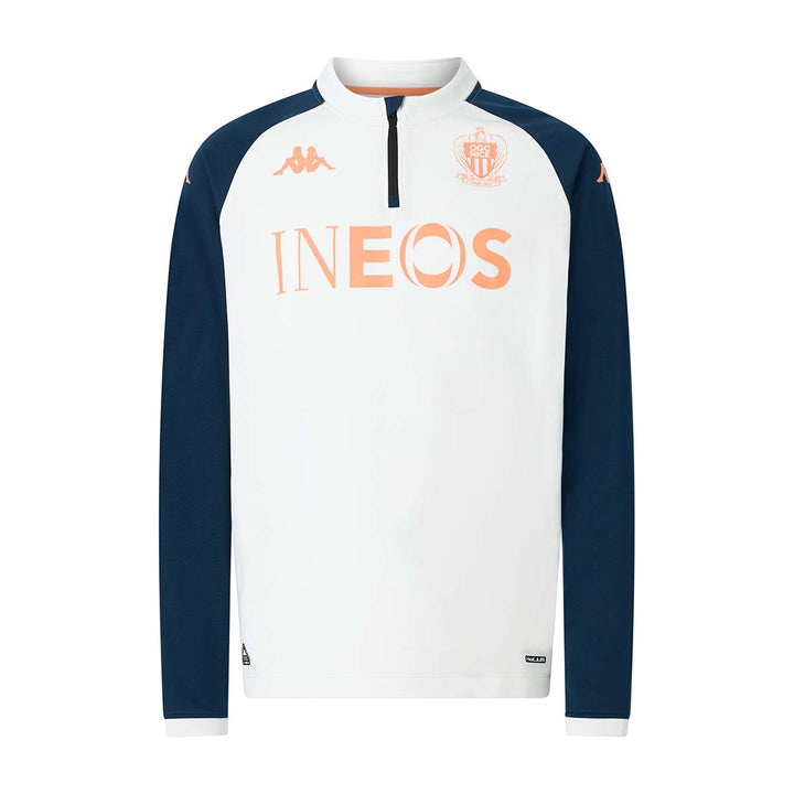 Sweatshirt Muzira Pro OGC Nice 25/26 Blanc Homme