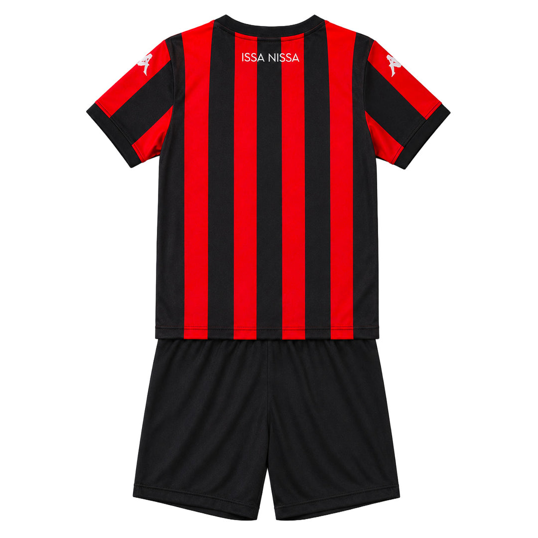 Ensemble Baby Kit Home OGC Nice 26/27 Rouge Bébé main