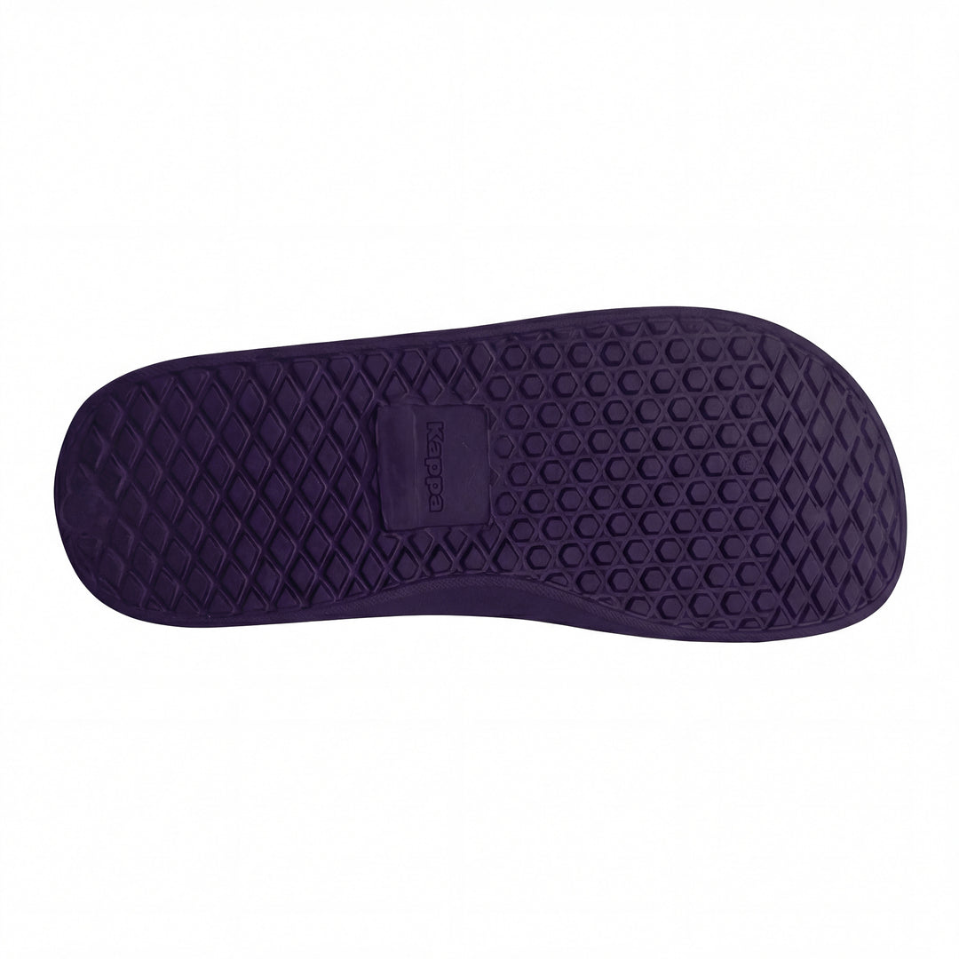Claquettes Rint Violet Homme main