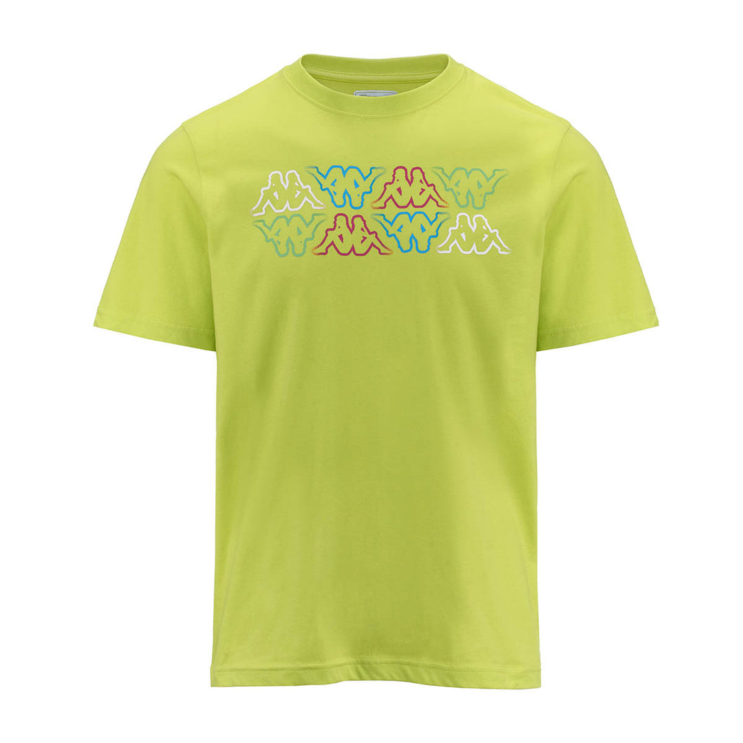 T-shirt Logo Fuiamo Vert Homme main