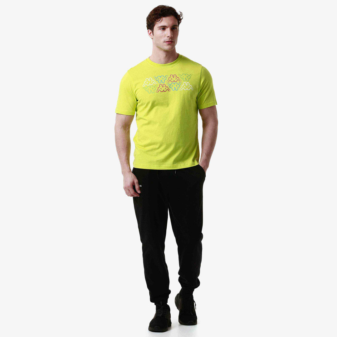 T-shirt Logo Fuiamo Vert Homme main