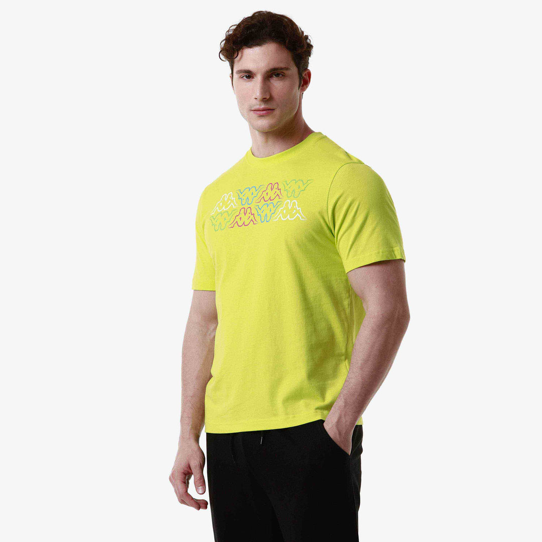 T-shirt Logo Fuiamo Vert Homme 00