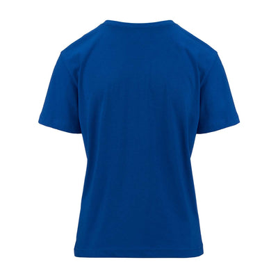 T-shirt Logo Fualla Bleu Femme