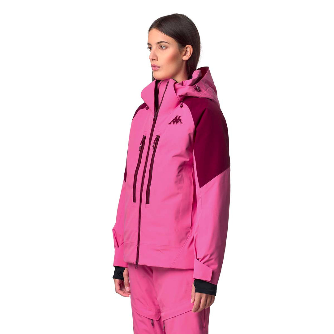 Manteau 6Cento 604C Fuchsia Femme main
