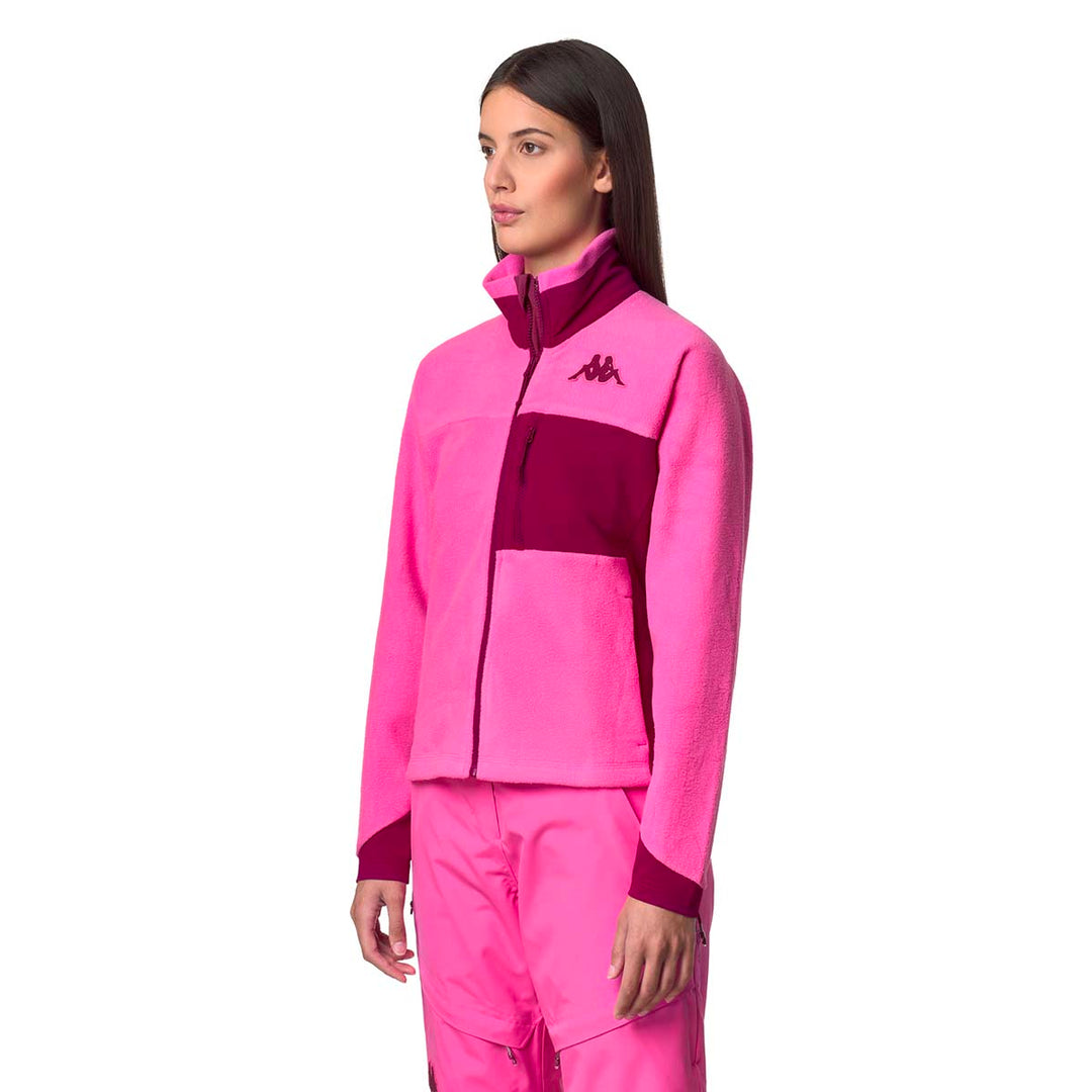 Veste 6Cento 673 Fuchsia Femme main
