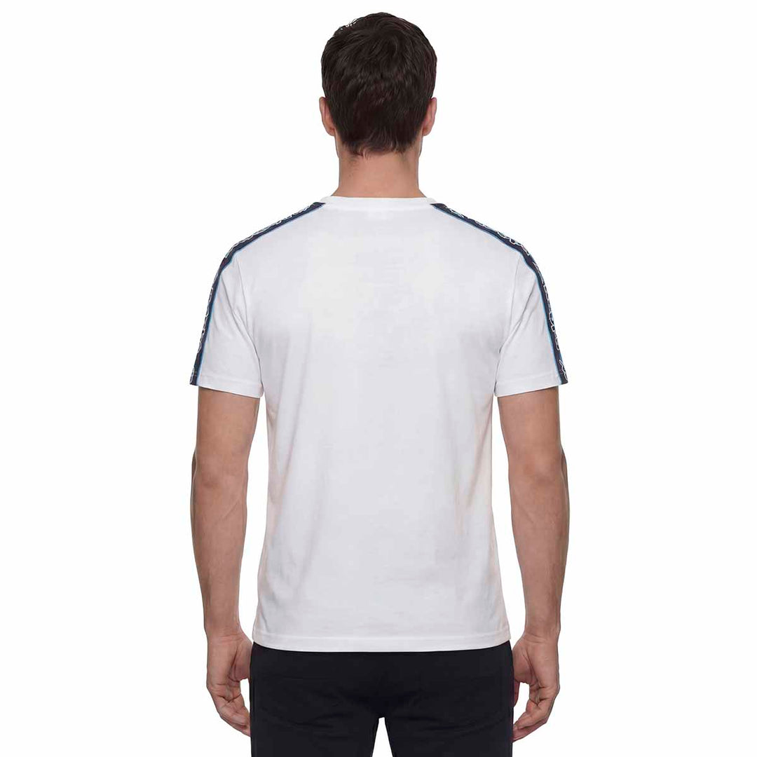 T-Shirt Gramio Blanc Homme main