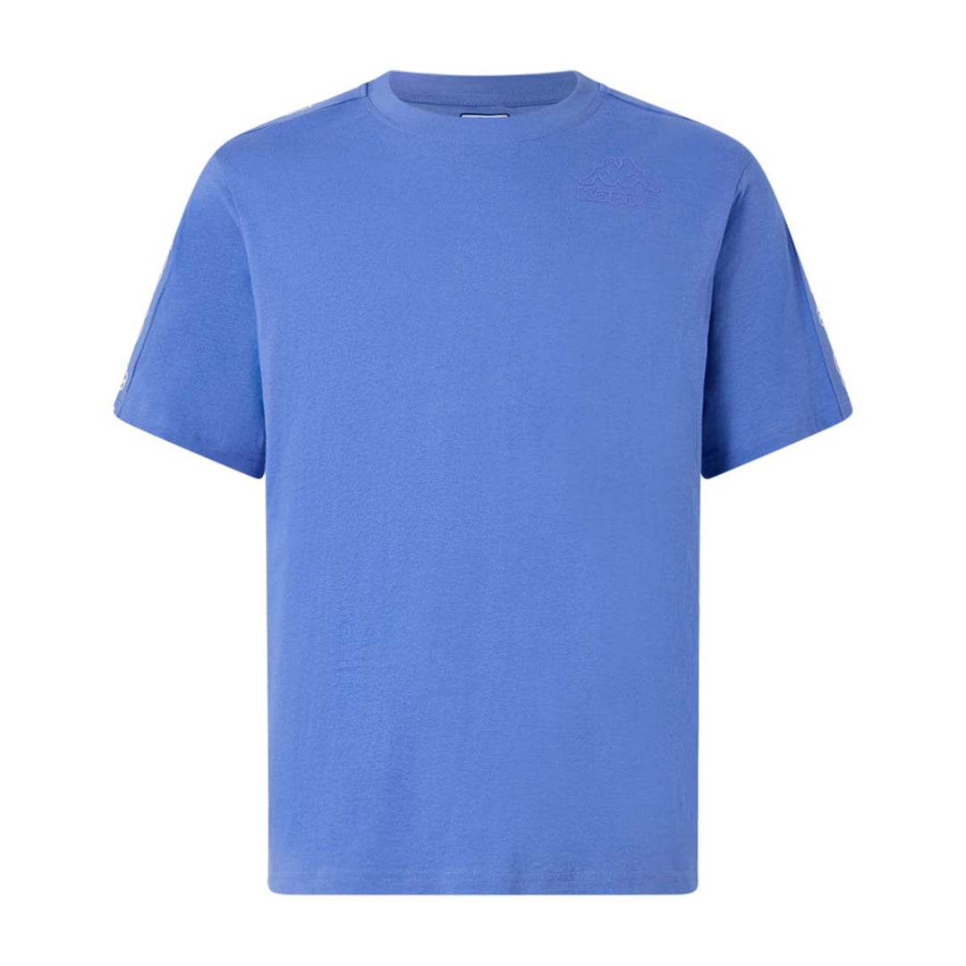T-Shirt Tape Gramio Bleu Homme main