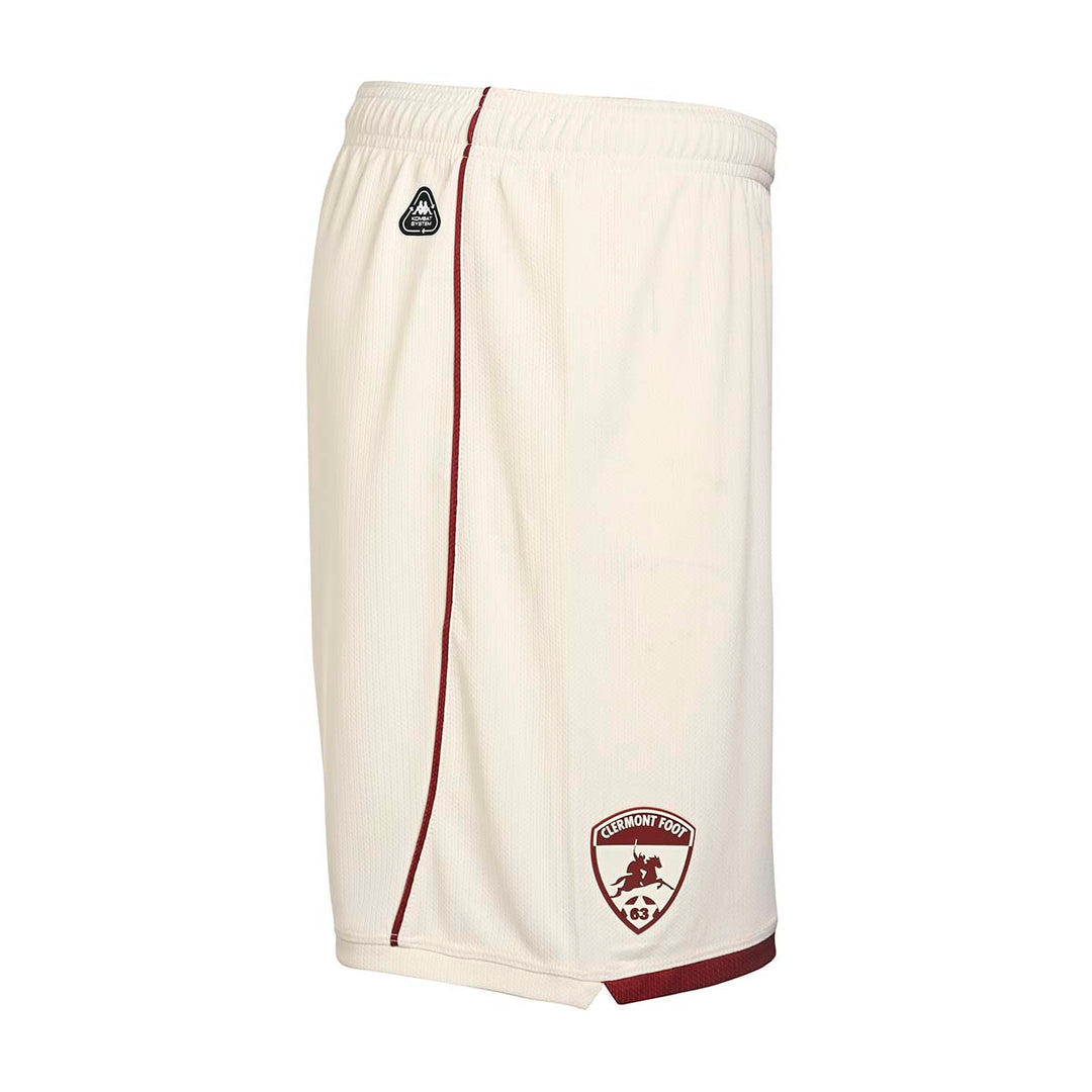 Short Kombat Ryder Away Clermont Foot 63 25/26 Blanc Homme main