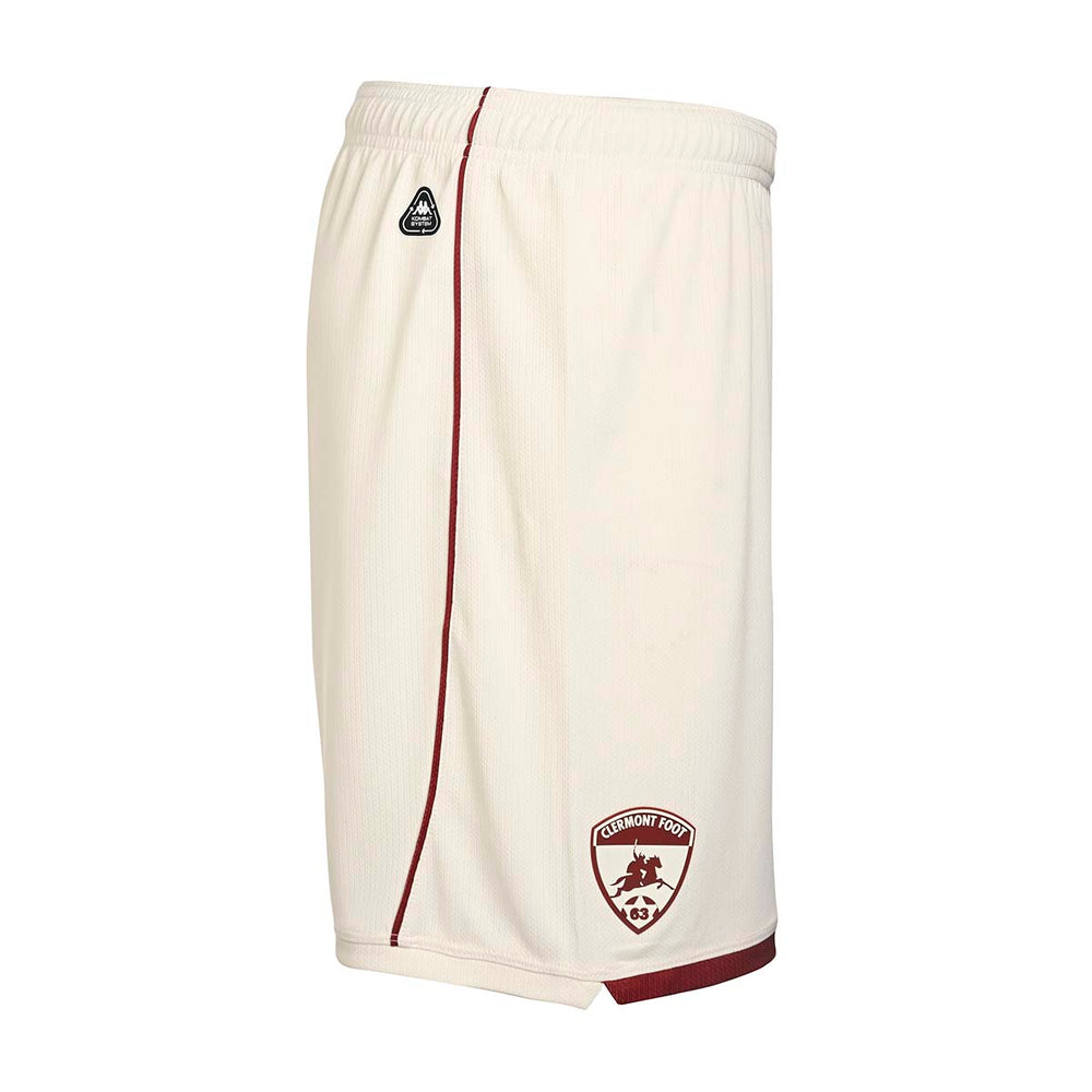 Short Kombat Ryder Away Clermont Foot 63 25/26 Blanc Enfant 02