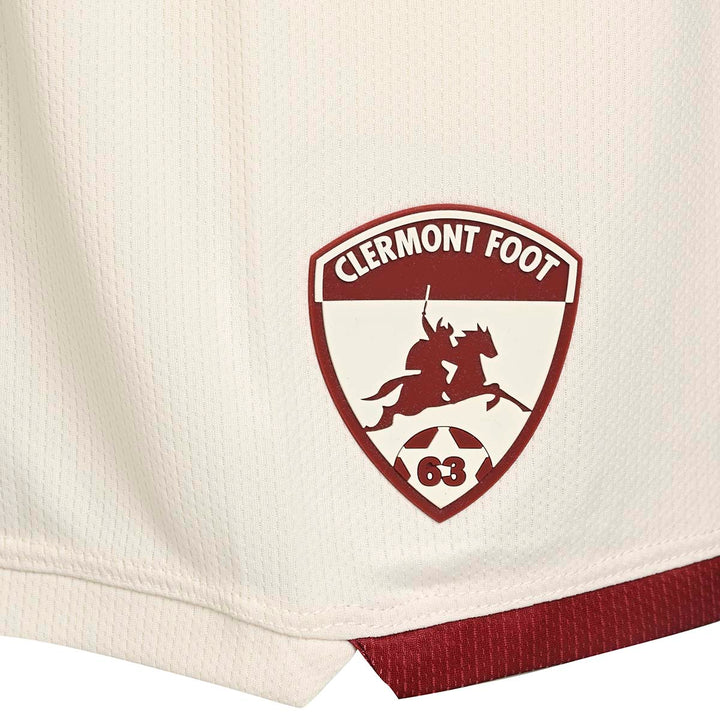 Short Kombat Ryder Away Clermont Foot 63 25/26 Blanc Homme 4