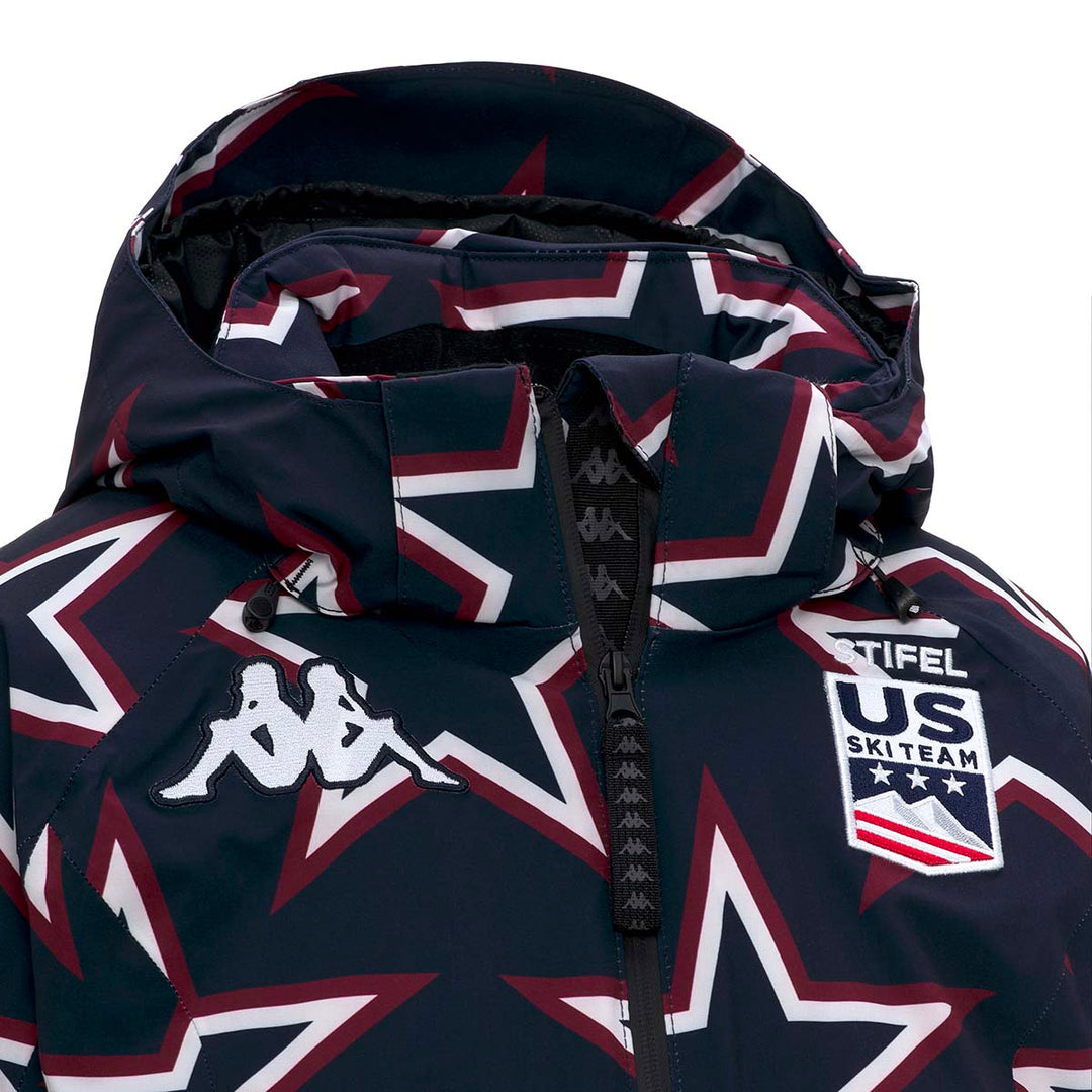 Manteau 8Cento 810G US Ski Team Bleu Femme main