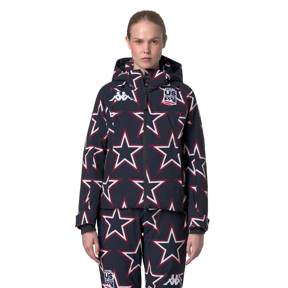 Manteau 8Cento 810G US Ski Team Bleu Femme 02