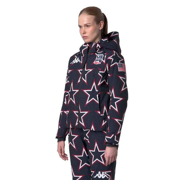 Manteau 8Cento 810G US Ski Team Bleu Femme 3