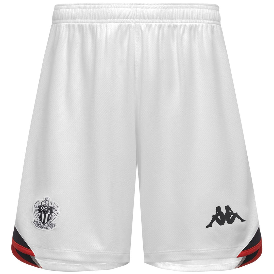 Short Kombat Ryder Away OGC Nice 26/27 Blanc Enfant main