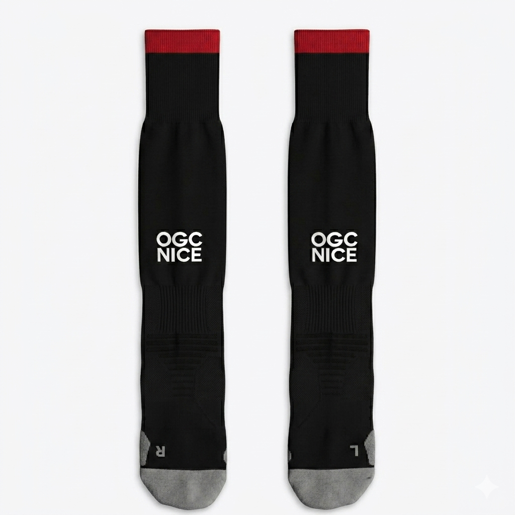 Chaussettes Kombat Spark Pro 2 Home OGC Nice 26/27 Rouge main
