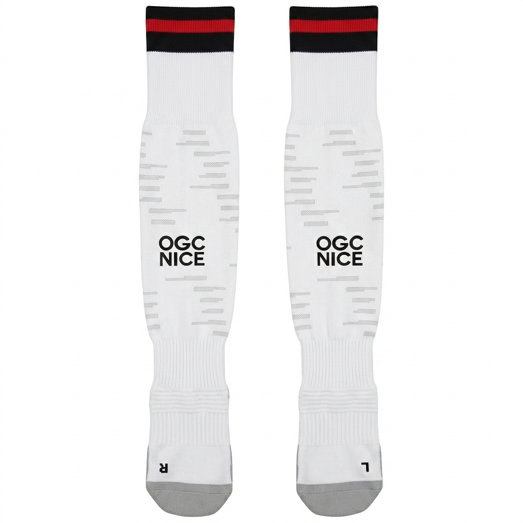 Chaussettes Kombat Spark Pro 2 Away OGC Nice 26/27 Blanc main
