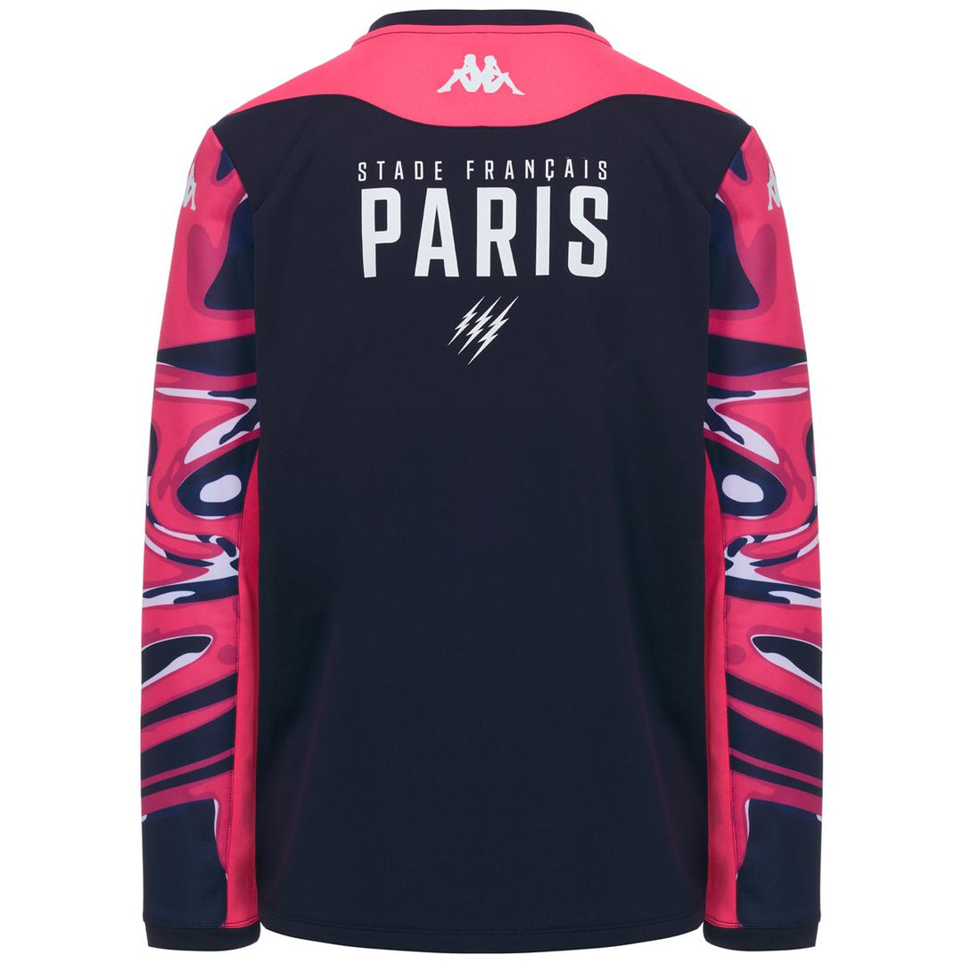 Sweatshirt Mizanopre Pro 2 Stade Français Paris 26/27 Bleu Homme main