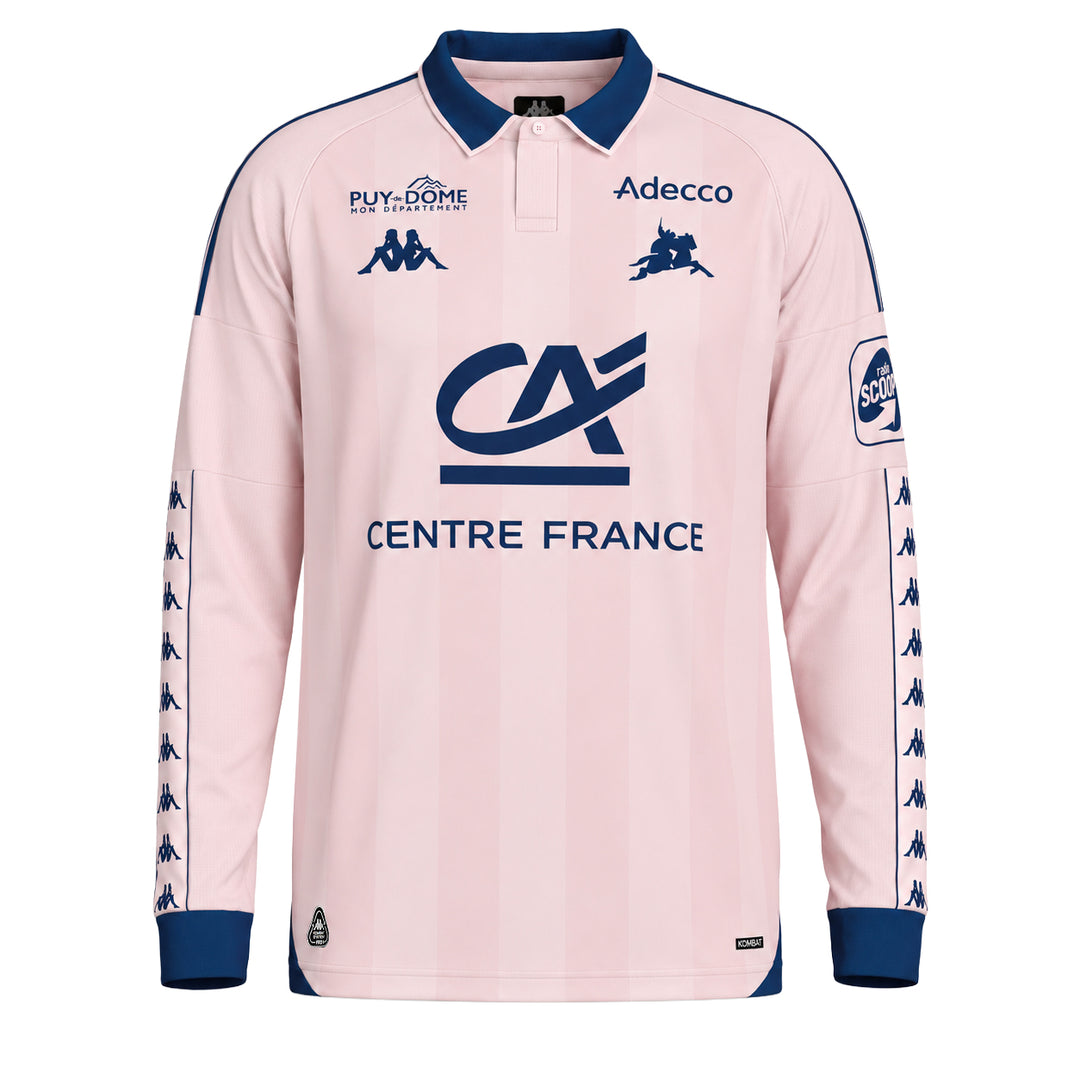 Maillot ML 222 Banda Kombat Away Clermont Foot 63 26/27 Rose Enfant 00