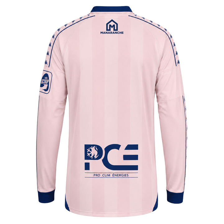 Maillot ML 222 Banda Kombat Away Clermont Foot 63 26/27 Rose Enfant 3