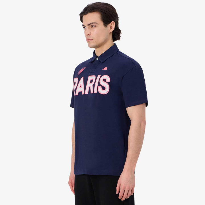 Polo Albine Stade Francais Paris 25/26 Bleu Homme 4