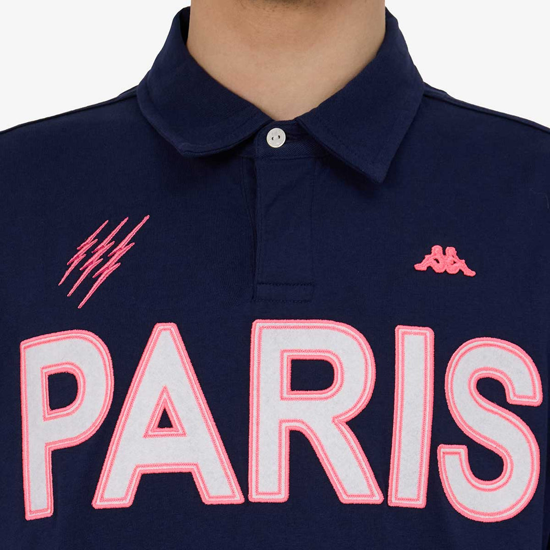 Polo Albine Stade Francais Paris 25/26 Bleu Homme main