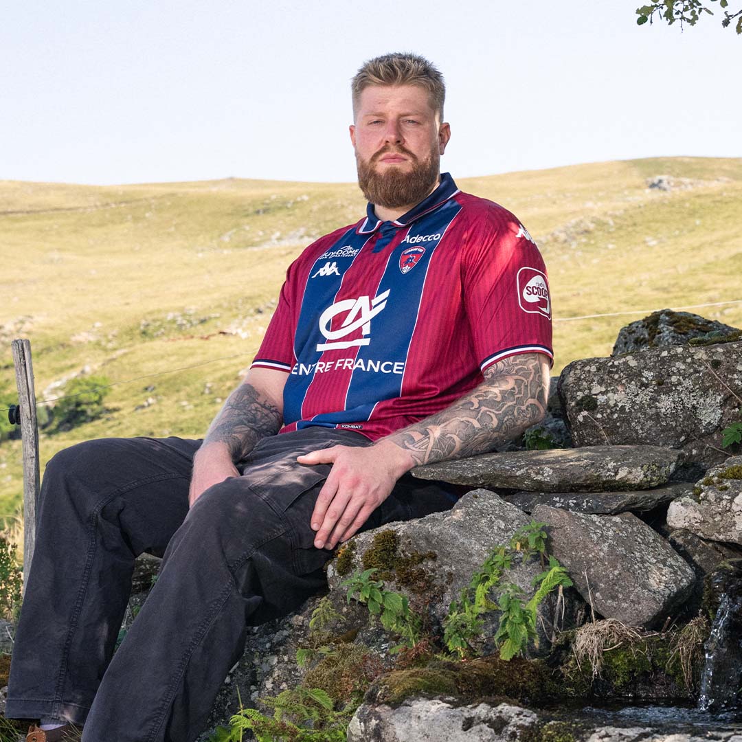 Maillot Kombat Home Clermont Foot 63 26/27 Rouge Homme 00
