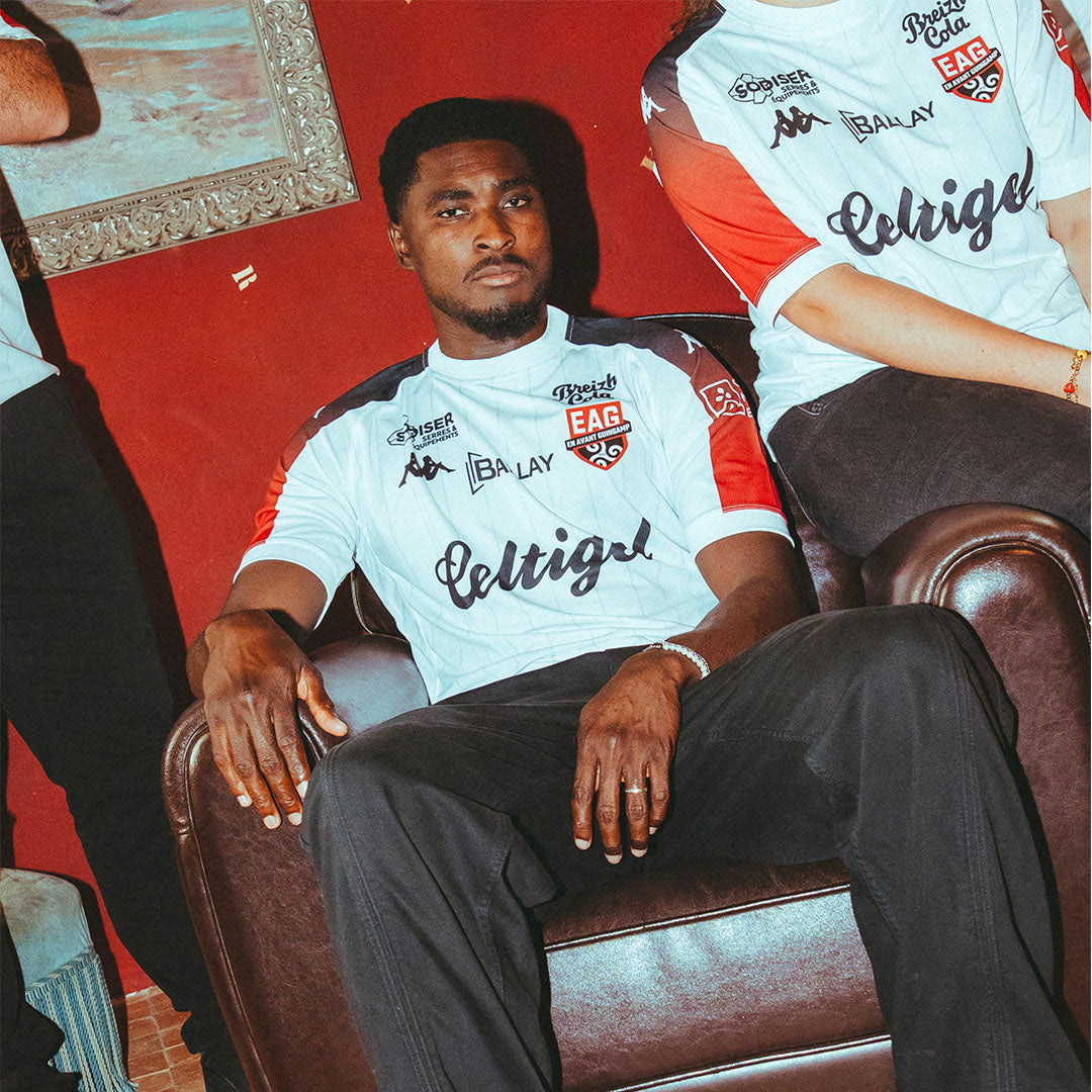 Maillot Meerolo Away EA Guingamp 26/27 Blanc Homme main