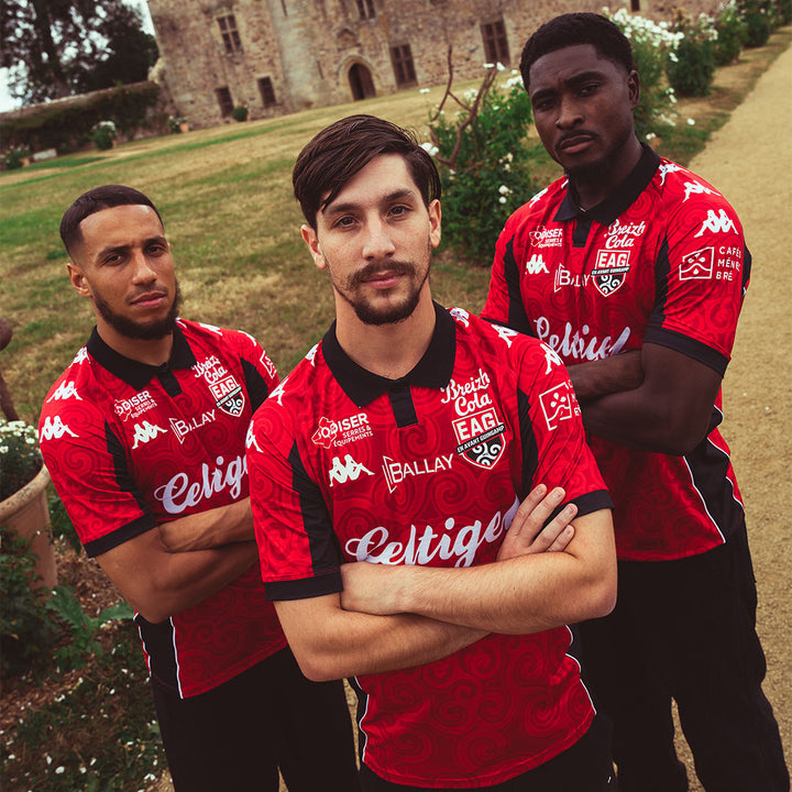 Maillot Meerolo Home EA Guingamp 26/27 Rouge Homme 1